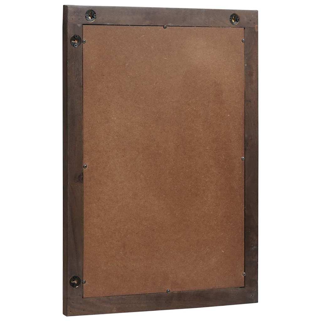 Specchio da bagno Vidaxx da parete marrone 70 x 50 x 2,5 cm