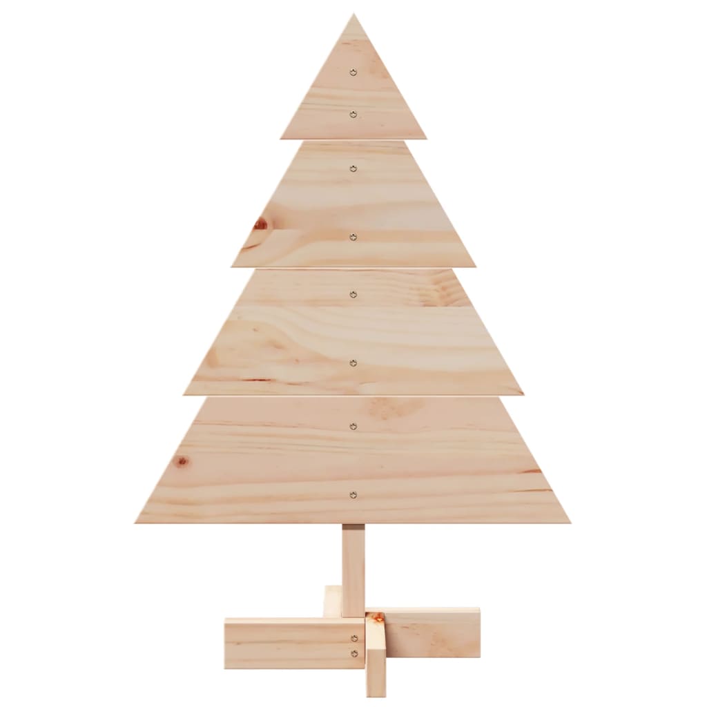 Vidaxl Decoración de Navidad Árbol de Navidad 70 cm Madera maciza