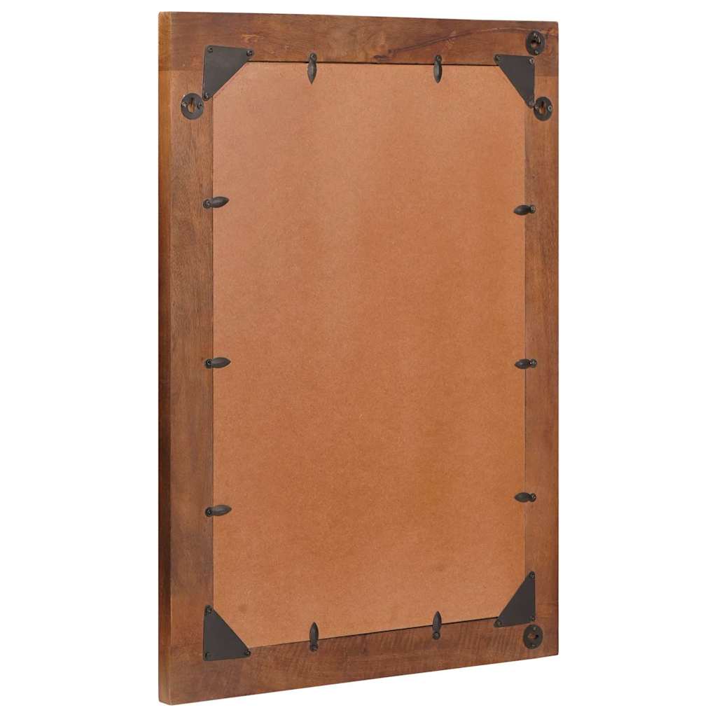 Vidaxx espejo rectangular marrón y plateado 50 x 2,5 x 70 cm