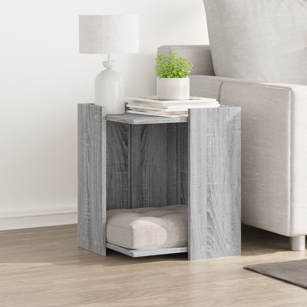 Vidaxl Cattenbakkast 42x42x51 cm de madera procesada gris soma color