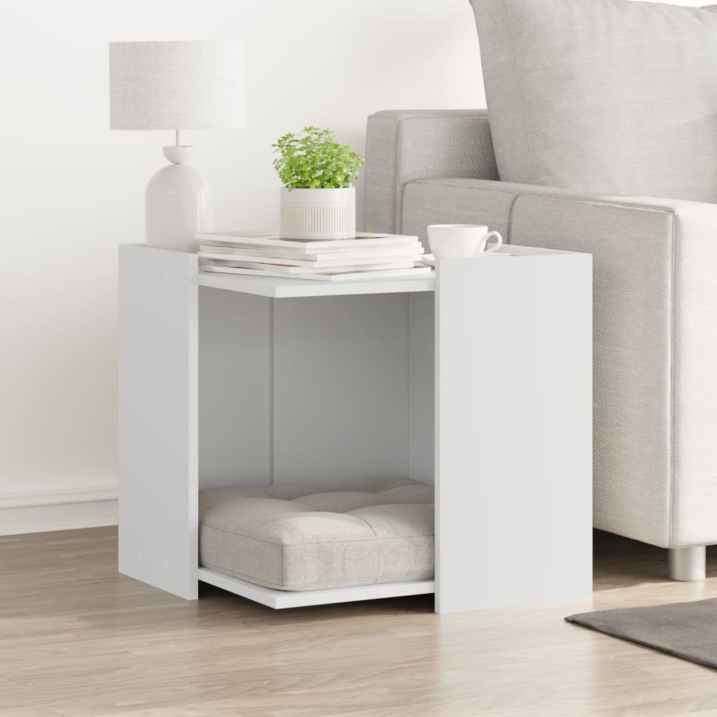 Vidaxl Kattenbakkast 53x53x51 cm de madera procesada blanca