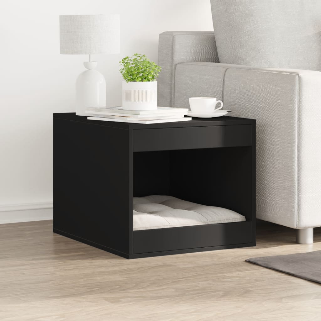 Vidaxl Kattenbakkast 47x59x42 cm Black in legno elaborato