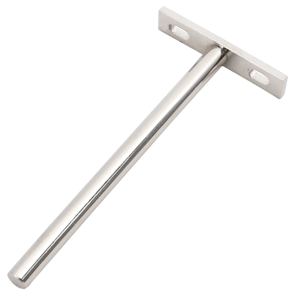 Vidaxl portadores de tablones flotantes 12st Invisible Ø10x150 mm de acero al carbono