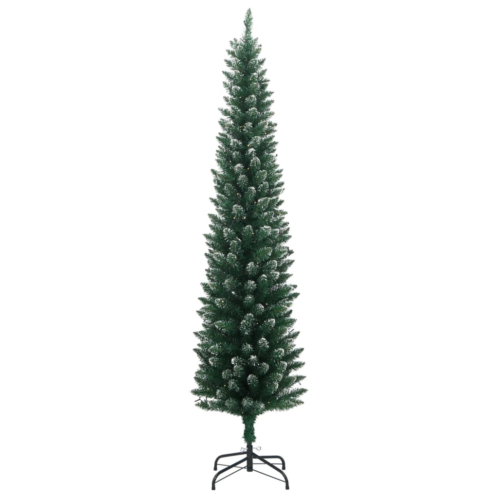 Vidaxx albero di Natale artificiale stretto con 300 LED 240 cm