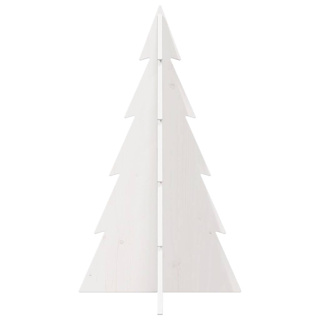 Vidaxl Decoración de Navidad Árbol de Navidad 80 cm Pino sólido White