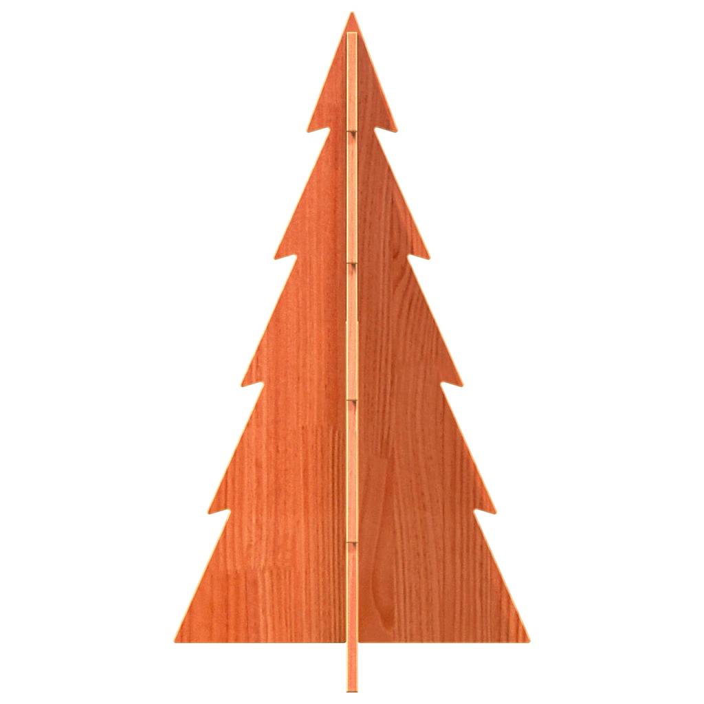 Vidaxl Decoración de Navidad Árbol de Navidad 80 cm Pino sólido Brown