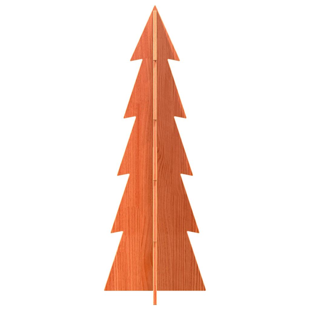 Vidaxl Decoración de Navidad Árbol de Navidad 112 cm Pino sólido Brown
