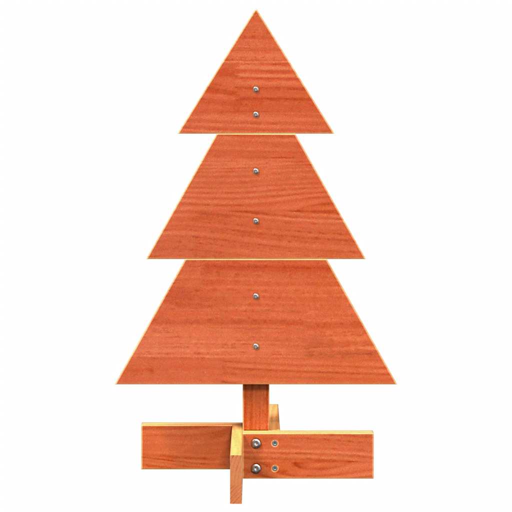 Vidaxl Decorazione natalizia albero di Natale 60 cm Pinna solido marrone