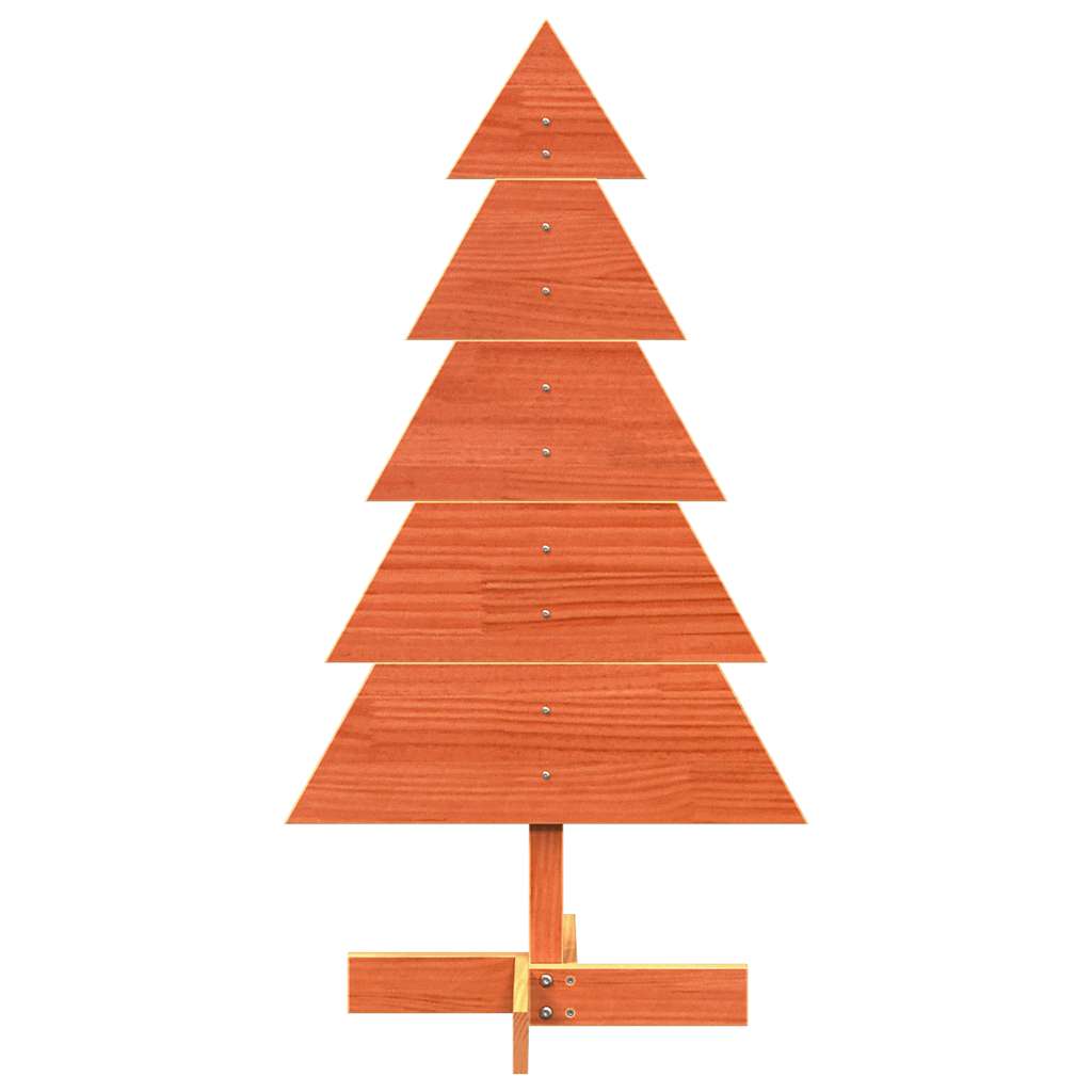 Vidaxl Decoración de Navidad Árbol de Navidad 100 cm Pino sólido Brown