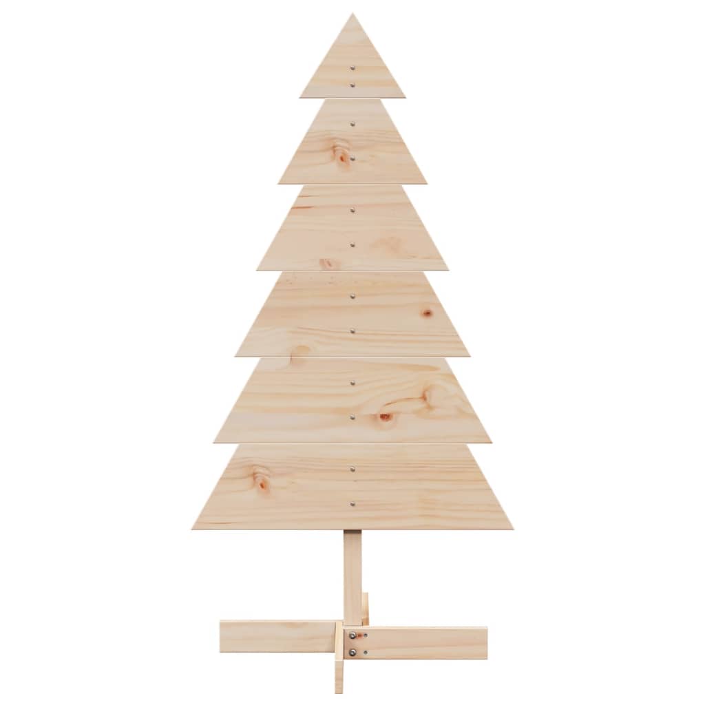 Vidaxl Decoración de Navidad Árbol de Navidad 120 cm Pino sólido
