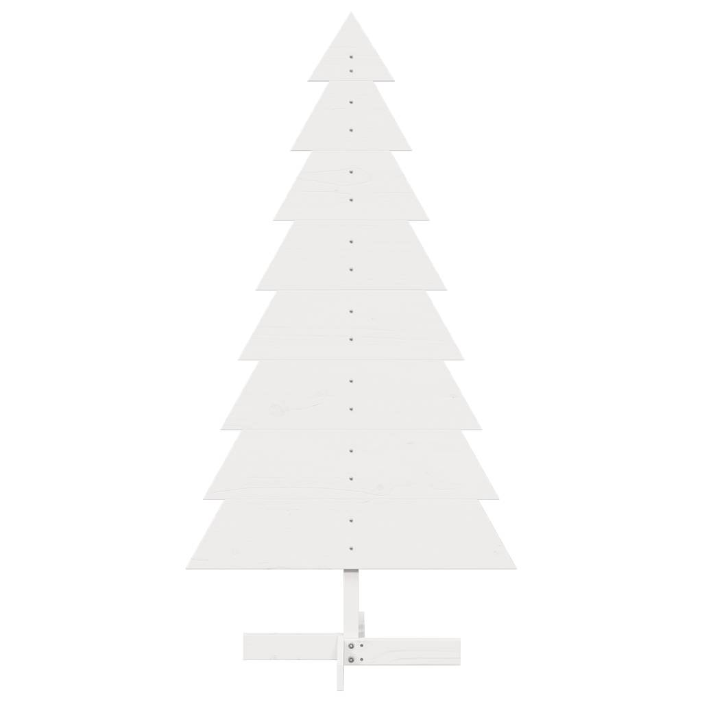 Vidaxl Decoración de Navidad Árbol de Navidad 150 cm Pino sólido White