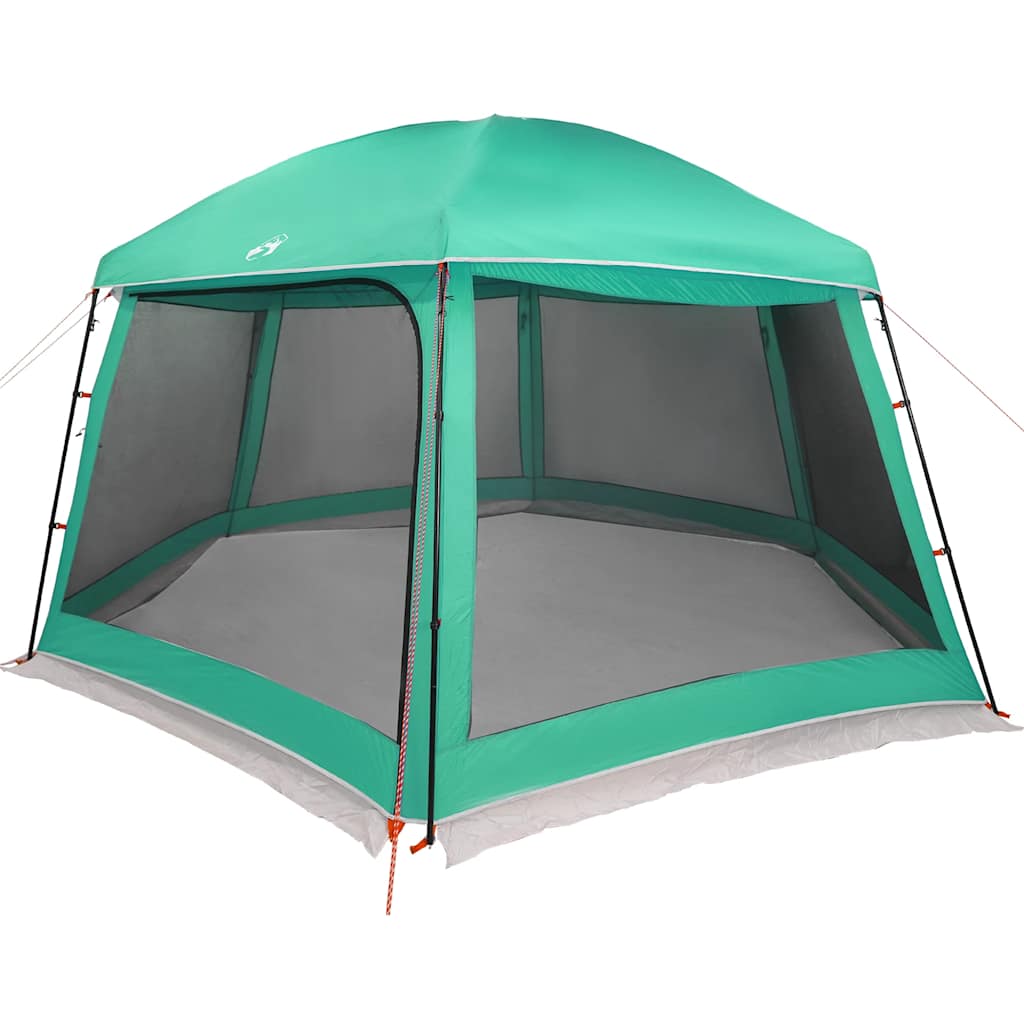 Tenda per piscina Vidaxx con pareti in rete da esterno rimovibili 512x458 cm verde mare