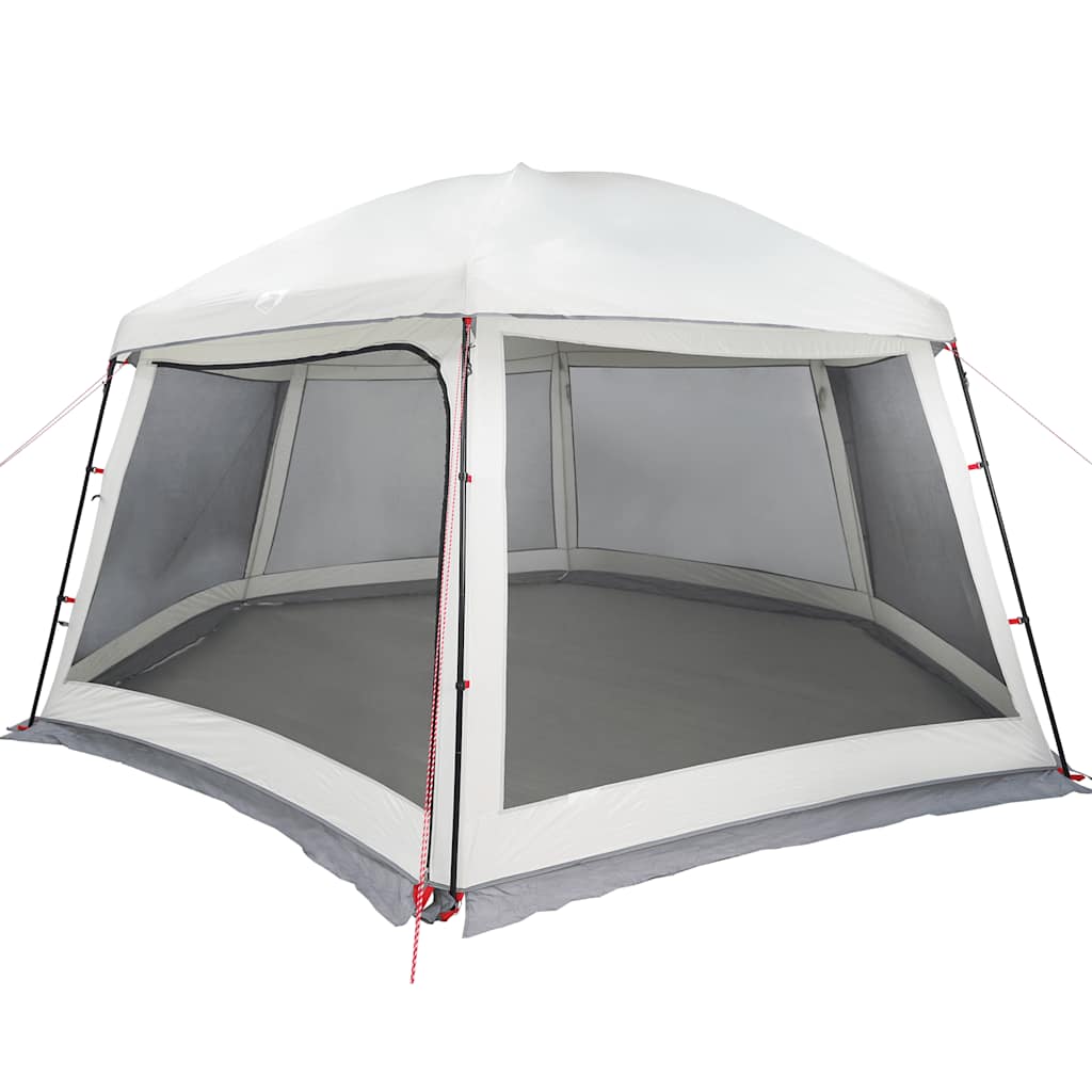 Tienda de campaña para piscina Vidaxx con paredes de malla exterior desmontables 512x458 cm gris
