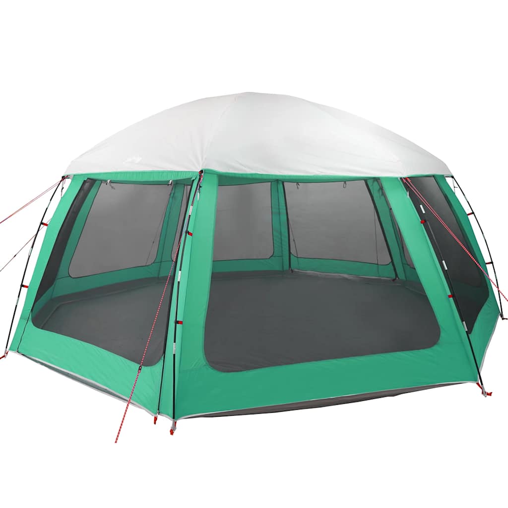 Tenda per piscina Vidaxx con pareti in rete da esterno rimovibili 612x612 cm verde mare