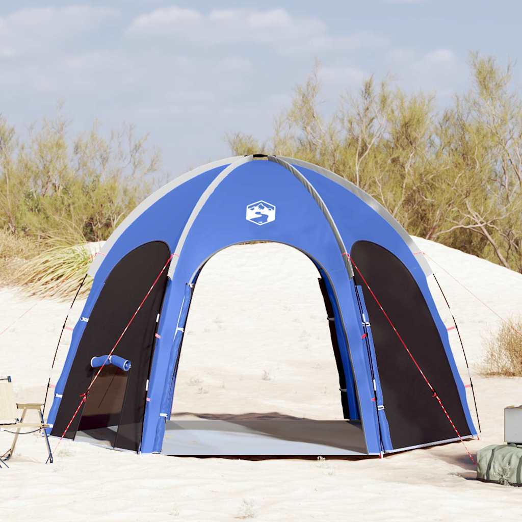 VidaXL tienda de campaña para piscina con techo azul celeste 366 x 305 x 231 cm