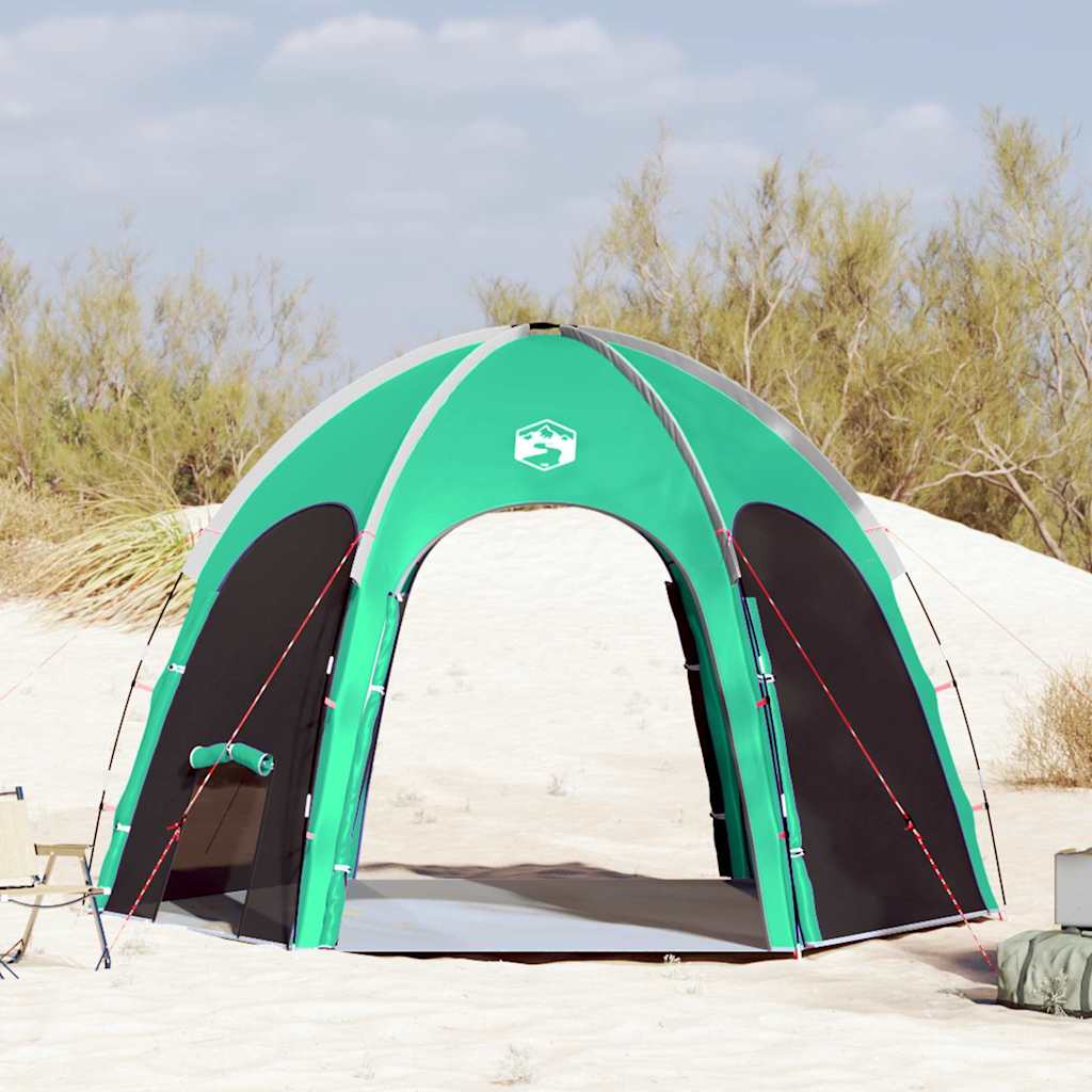 Vidaxx carpa para piscina verde mar 366 x 305 x 231 cm poliéster y fibra de vidrio