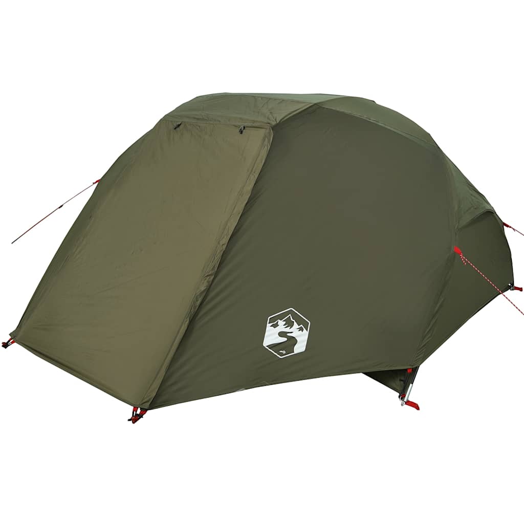 Tenda da pesca VidaXL 5 persone impermeabile verde oliva