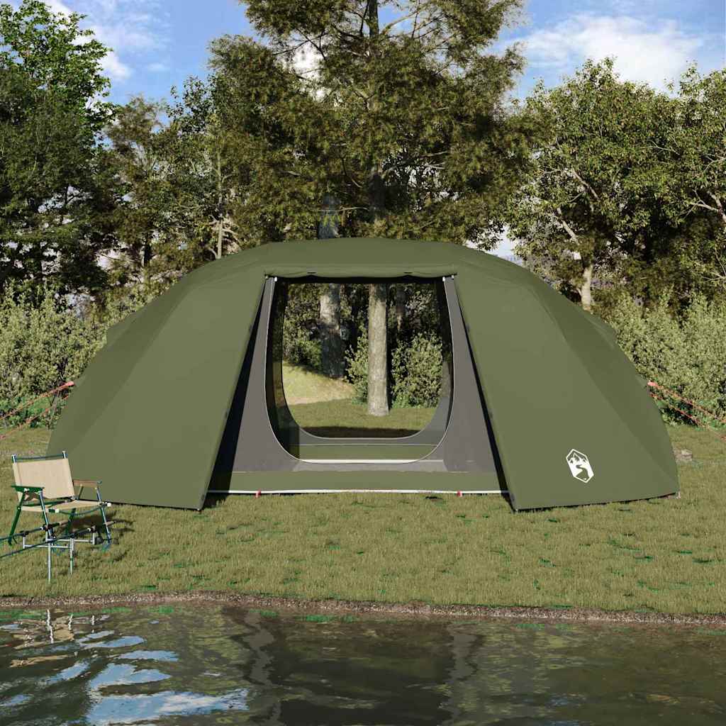 Tenda da pesca Vidaxx verde oliva 514 x 465 x 187 cm poliestere e fibra di vetro