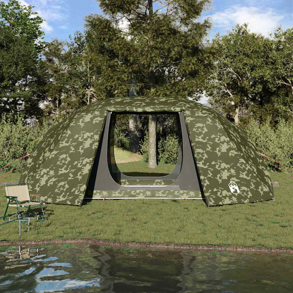 Vidaxl vistent camouflage 514 x 465 x 187 cm polyester en glasvezel
