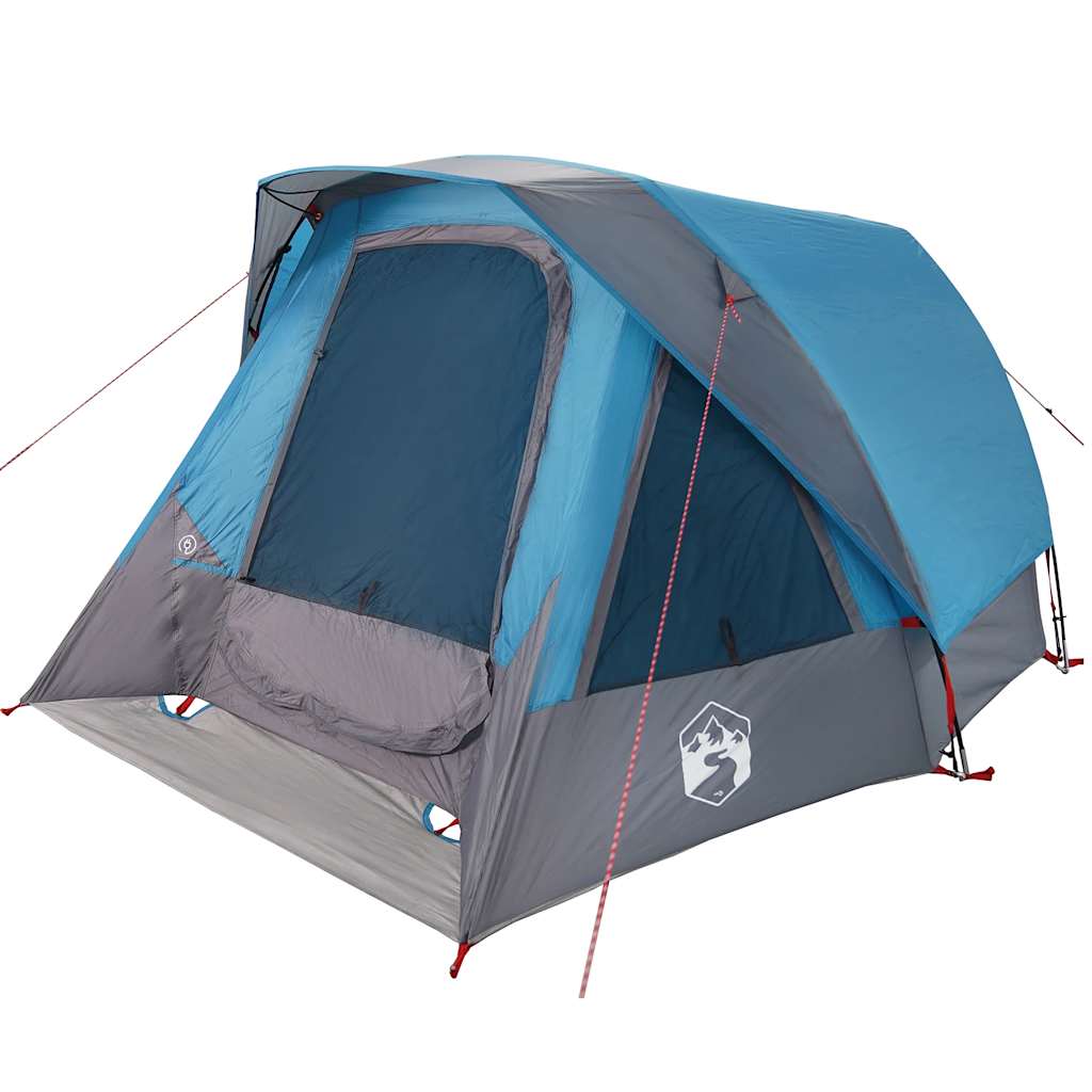 Tenda VidaXL per 4 persone impermeabile blu