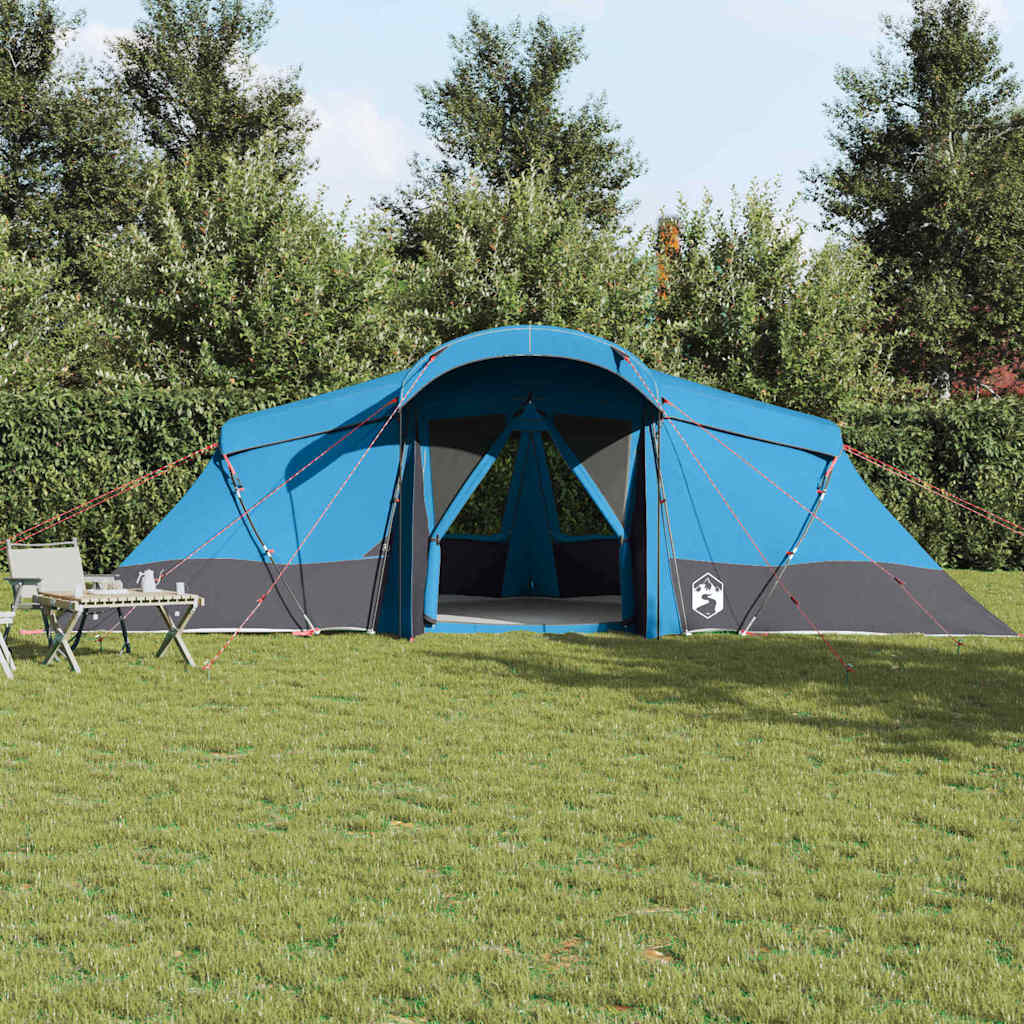 Vidaxl gezinstent met dak blauw en grijs 721 x 335 x 212 cm