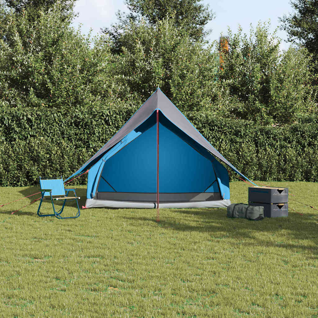 Vidaxl gezinstent met dak blauw en grijs 315 x 286 x 200 cm