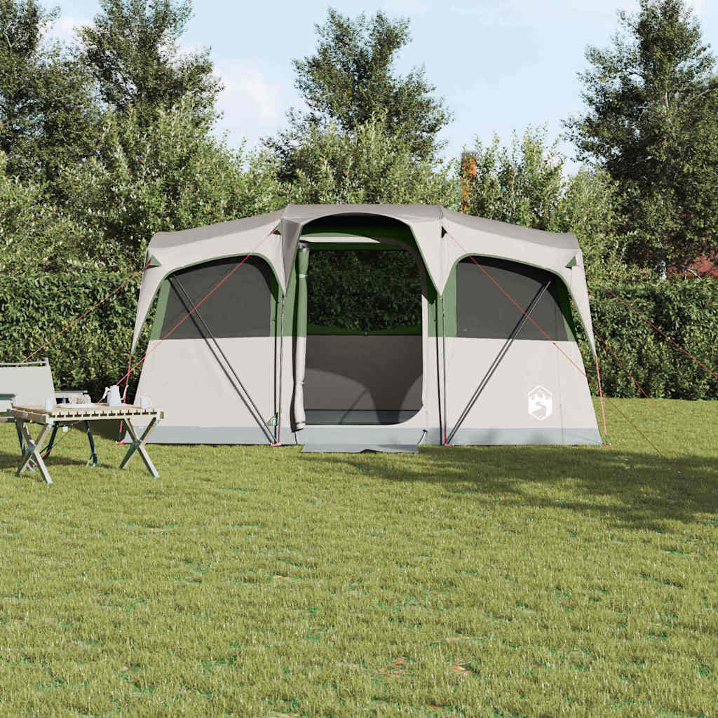 Tienda familiar vidaxx blanco y verde 435 x 255 x 216 cm poliéster y acero