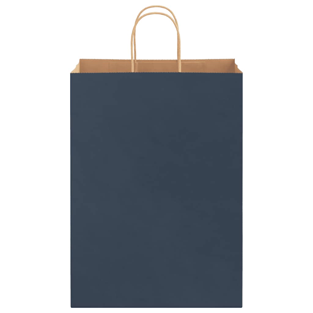 Vidaxl cartapesta zakken 250 st con hengsels 32x17x44 cm blu