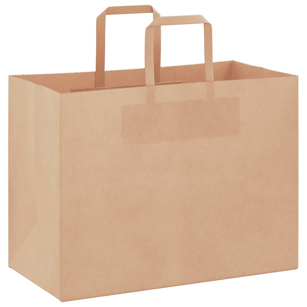 Sacchetti di carta VidaXL 250 pz con manici 32x17x25 cm marrone