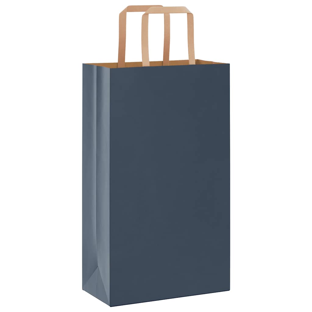 Sacchetti di carta VidaXL 50 pz con manici 21x11x36 cm blu
