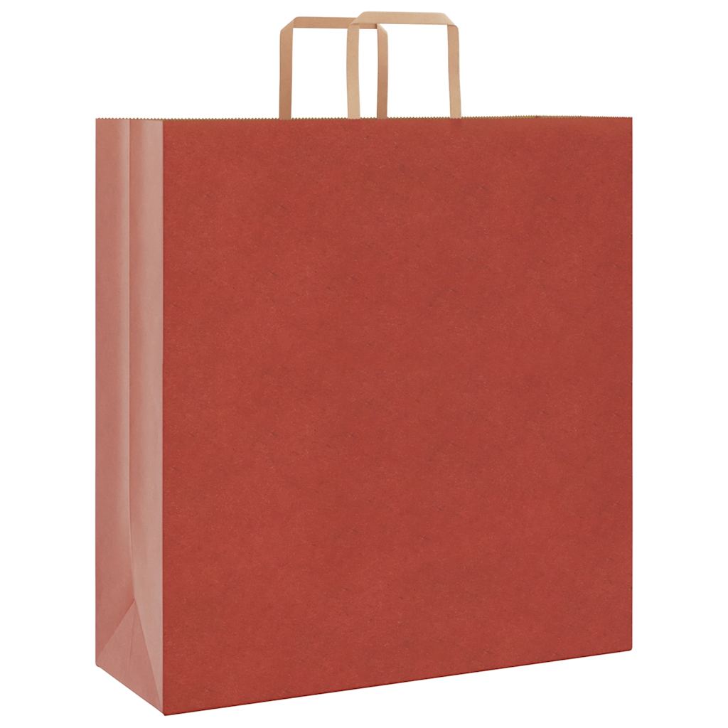 Sacchetti di carta VidaXL 250 pz con manici 45x17x48 cm rosso