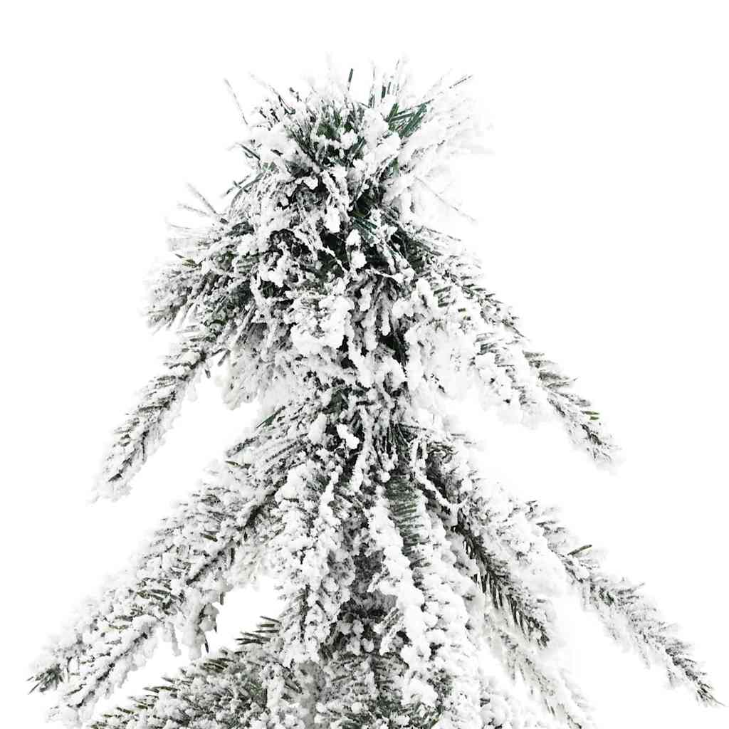 Vidaxl kunstkerstboom wit 86 x 86 x 210 cm polyethyleen en metaal