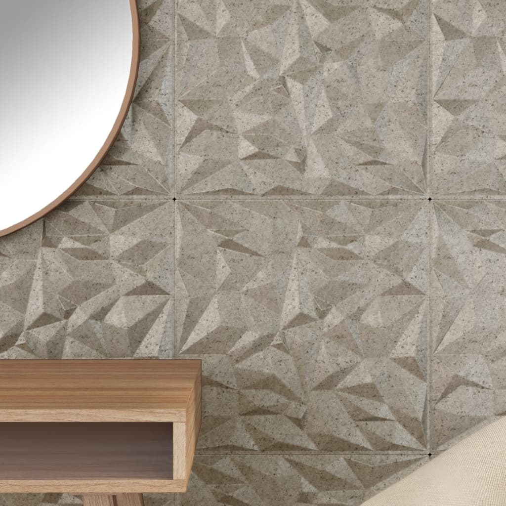 Vidaxl 48 Pannelli a parete ST Ametista 12 m² 50x50 cm Calcestruzzo XPS