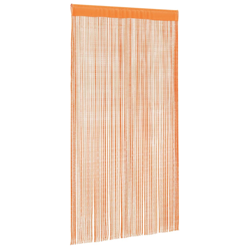 VidaXL cortinas de cordón 2 uds 100x250 cm naranja