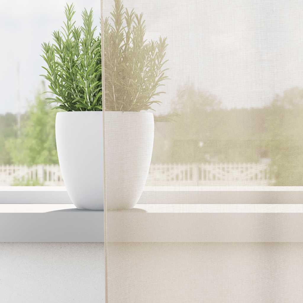 Tende Vidaxx voile con occhielli 2 pz 140x140 cm color crema