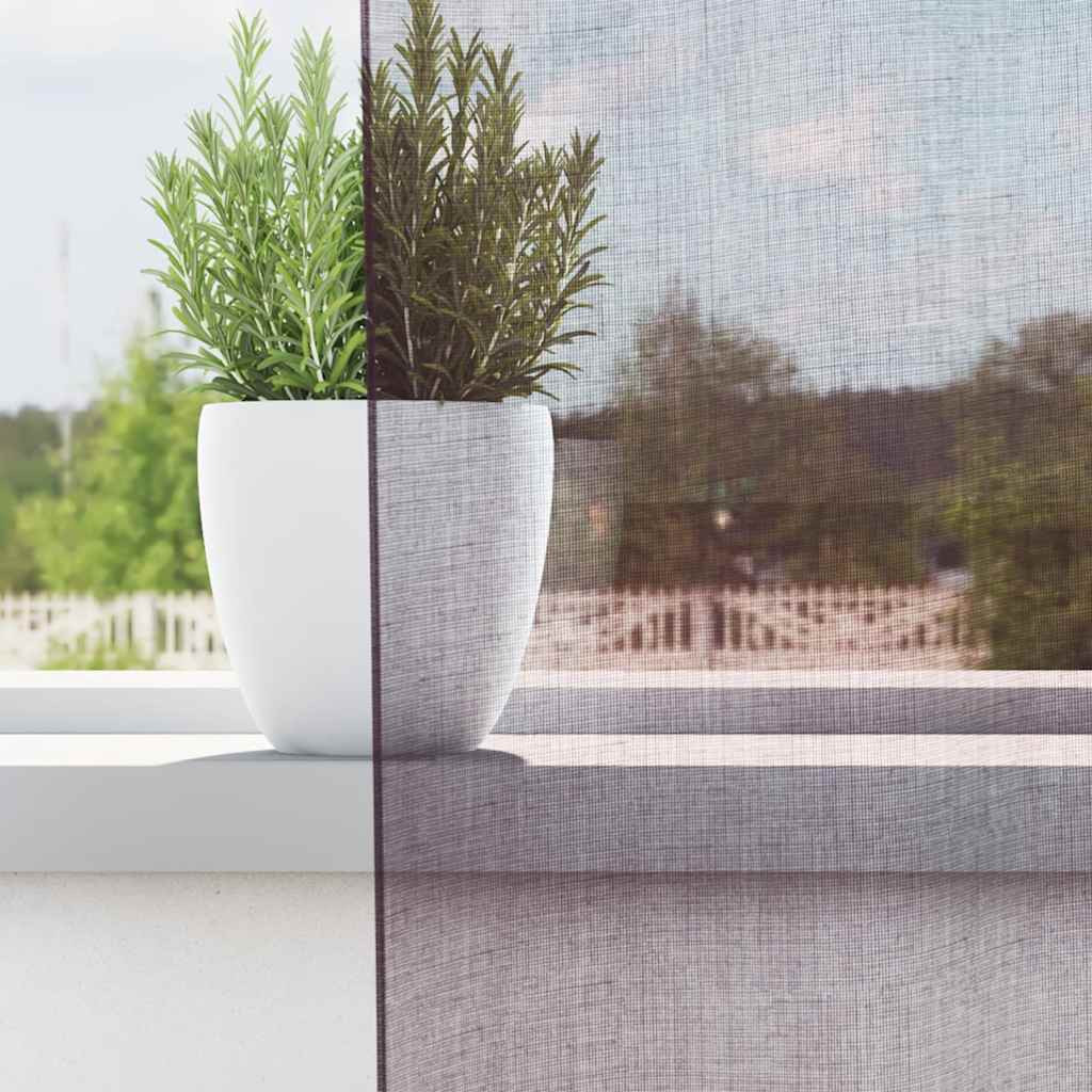 Tende Vidaxx voile con occhielli 2 pz 140x225 cm viola