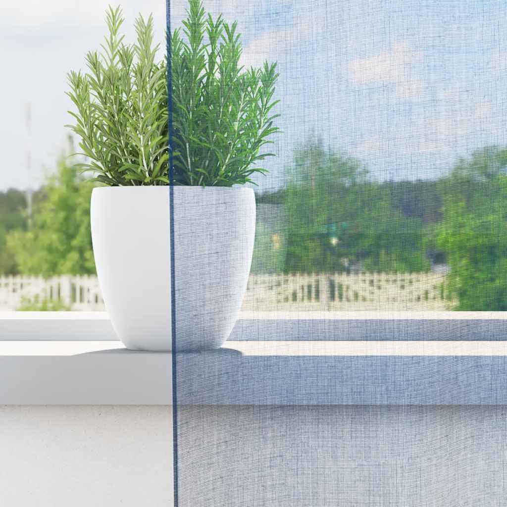 Vidaxl tende in voile con occhielli 2 pz blu reale