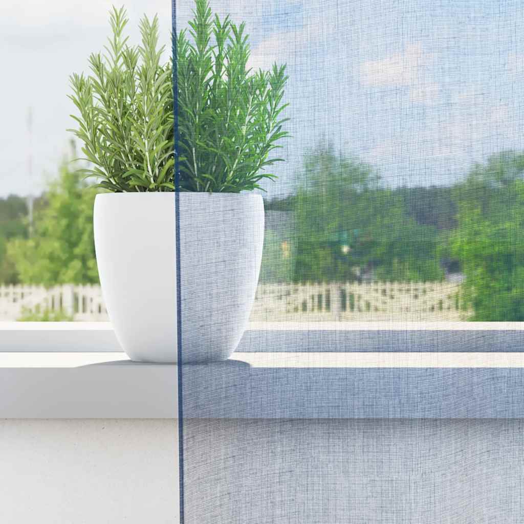 Vidaxl tende in voile con occhielli 2 pz blu reale