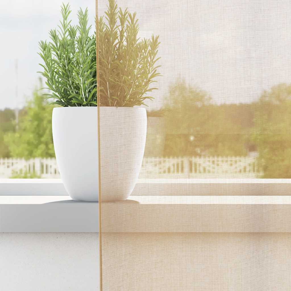 Vidaxl tende voile con occhielli 2 pz sabbia