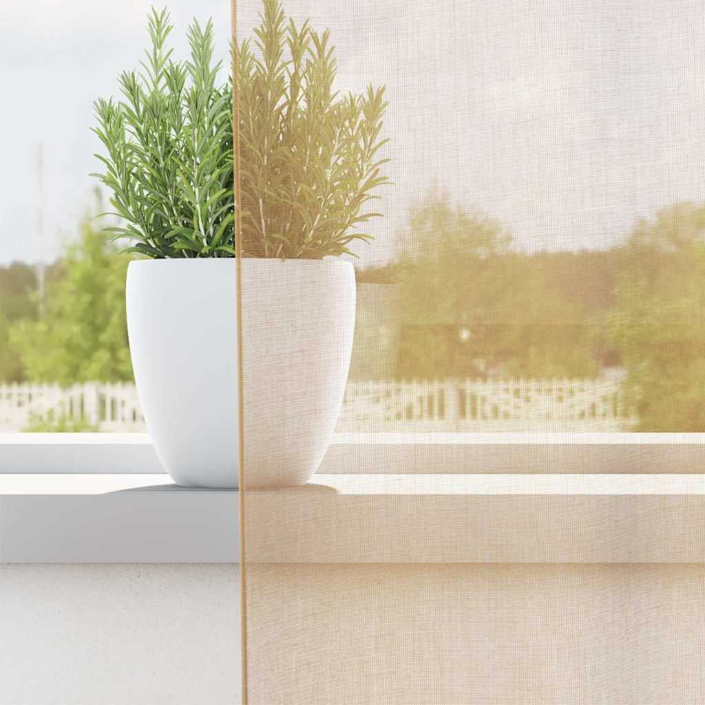 Vidaxl tende voile con occhielli 2 pz sabbia