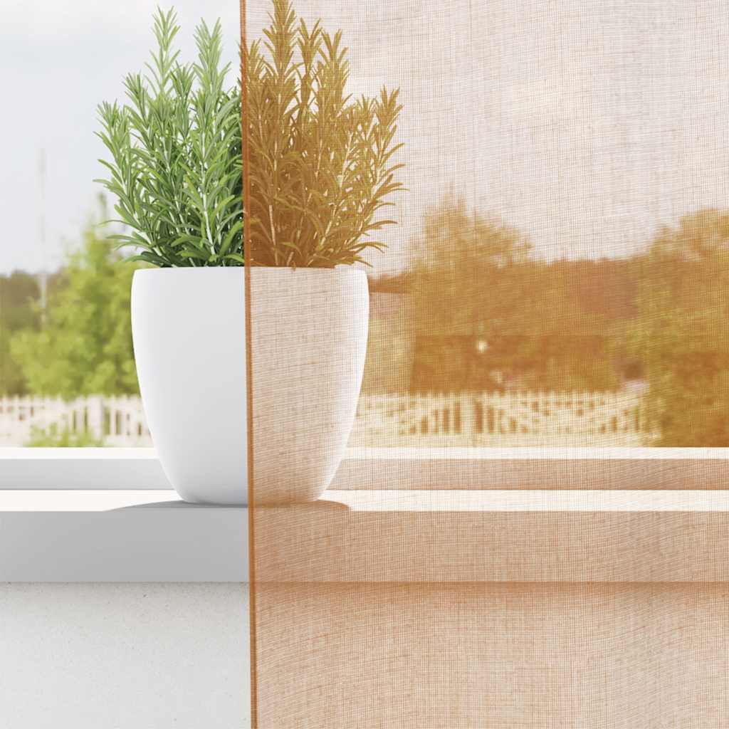 Vidaxl tende voile con occhielli 2 pz terracotta