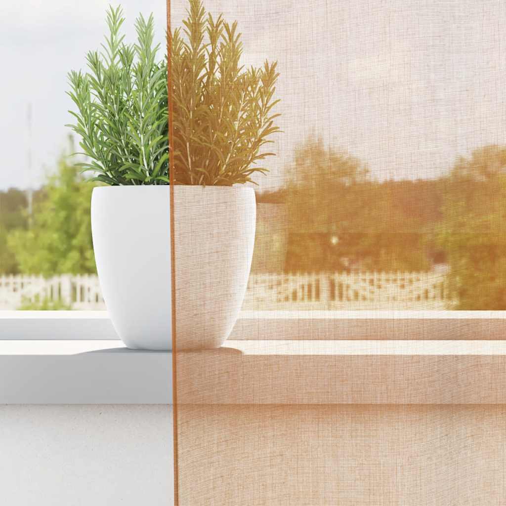 Vidaxl tende voile con occhielli 2 pz terracotta