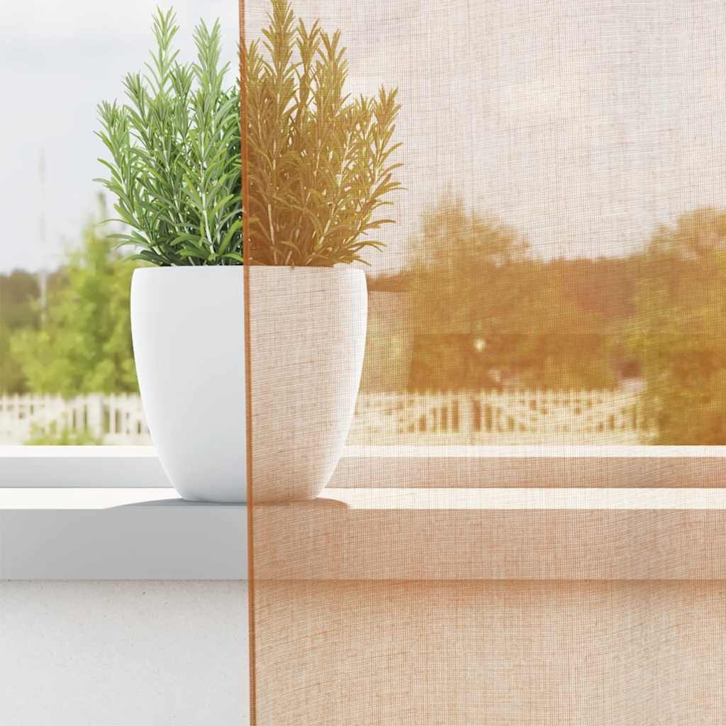 Vidaxl tende voile con occhielli 2 pz terracotta