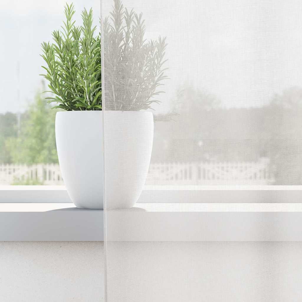 Tende Vidaxl voile con occhielli 2 pz bianco