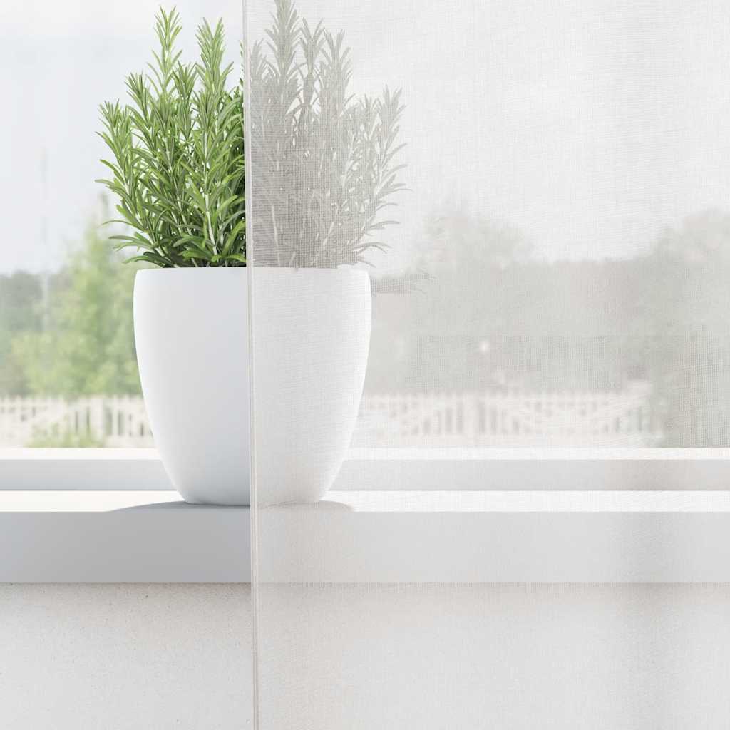 Tende Vidaxl voile con occhielli 2 pz bianco