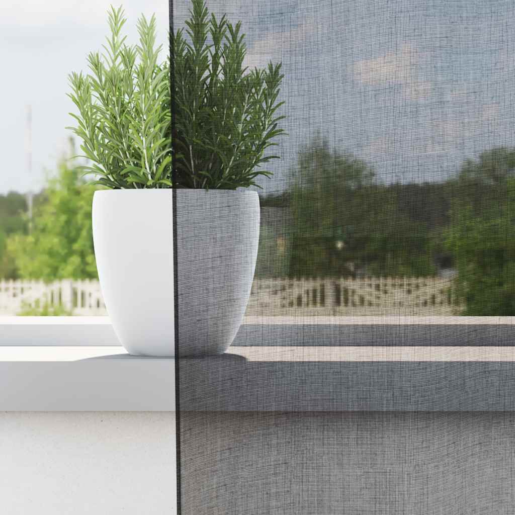 Tende Vidaxl voile con tasche per aste 2 pz nere