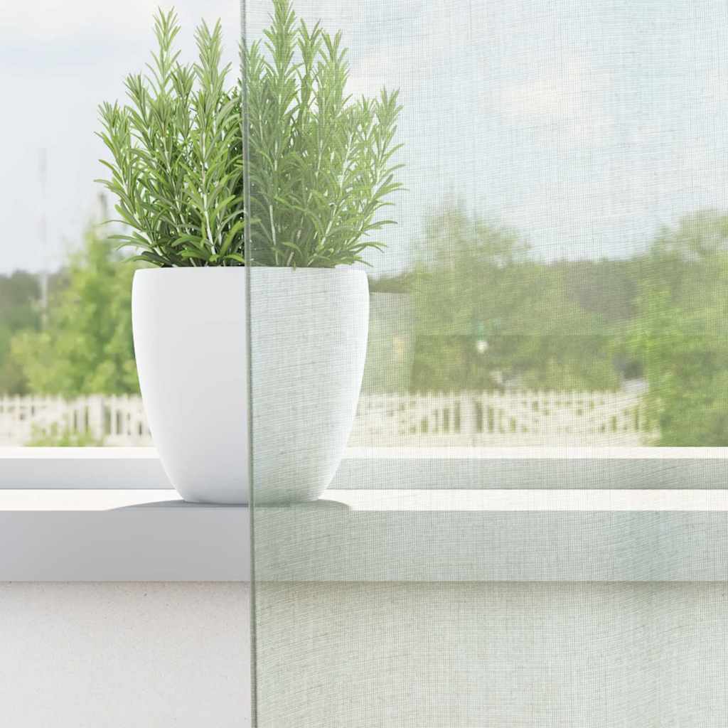 Vidaxl tende in voile con tasche per aste 2 pz grigio chiaro