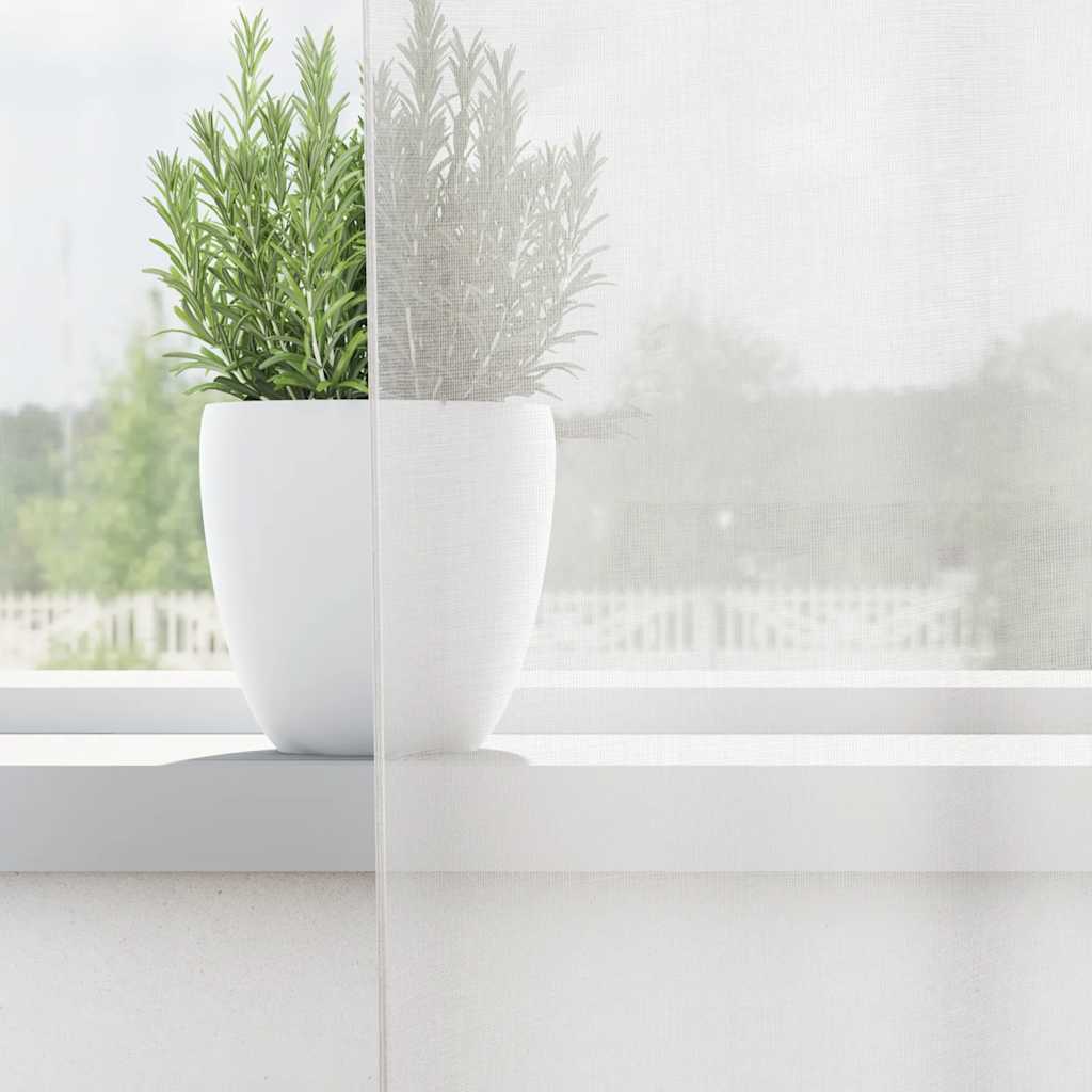Vidaxl gordijnen voile met roedezakken 2 st wit