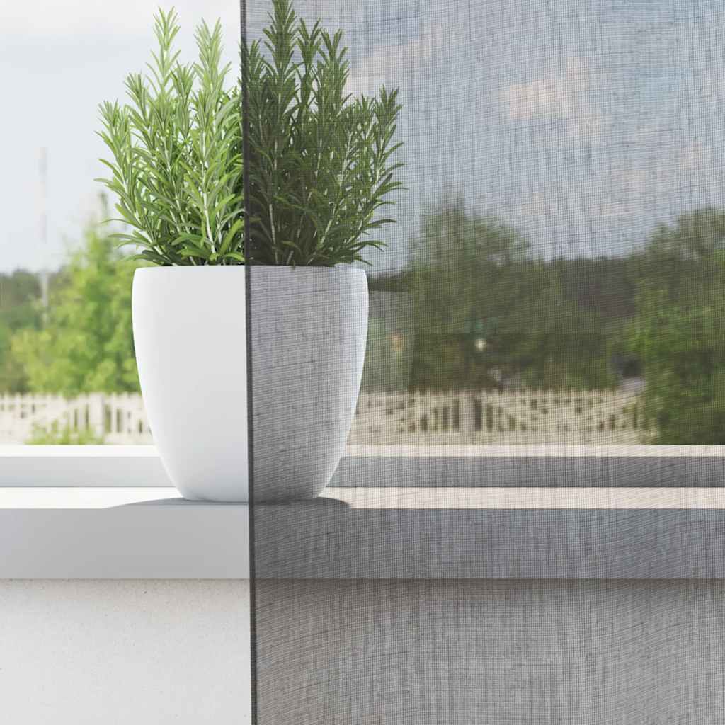 Vidaxx cortinas voile con trabillas 2 piezas 140x225 cm gris oscuro