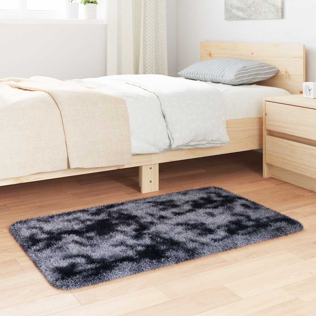 Vidaxx alfombra de pelo largo navarra 60x100 cm poliéster gris oscuro